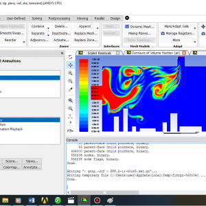 The Design - Contours of Volume Fraction (Air) Multiphase Simulation | ANSYS Fluent