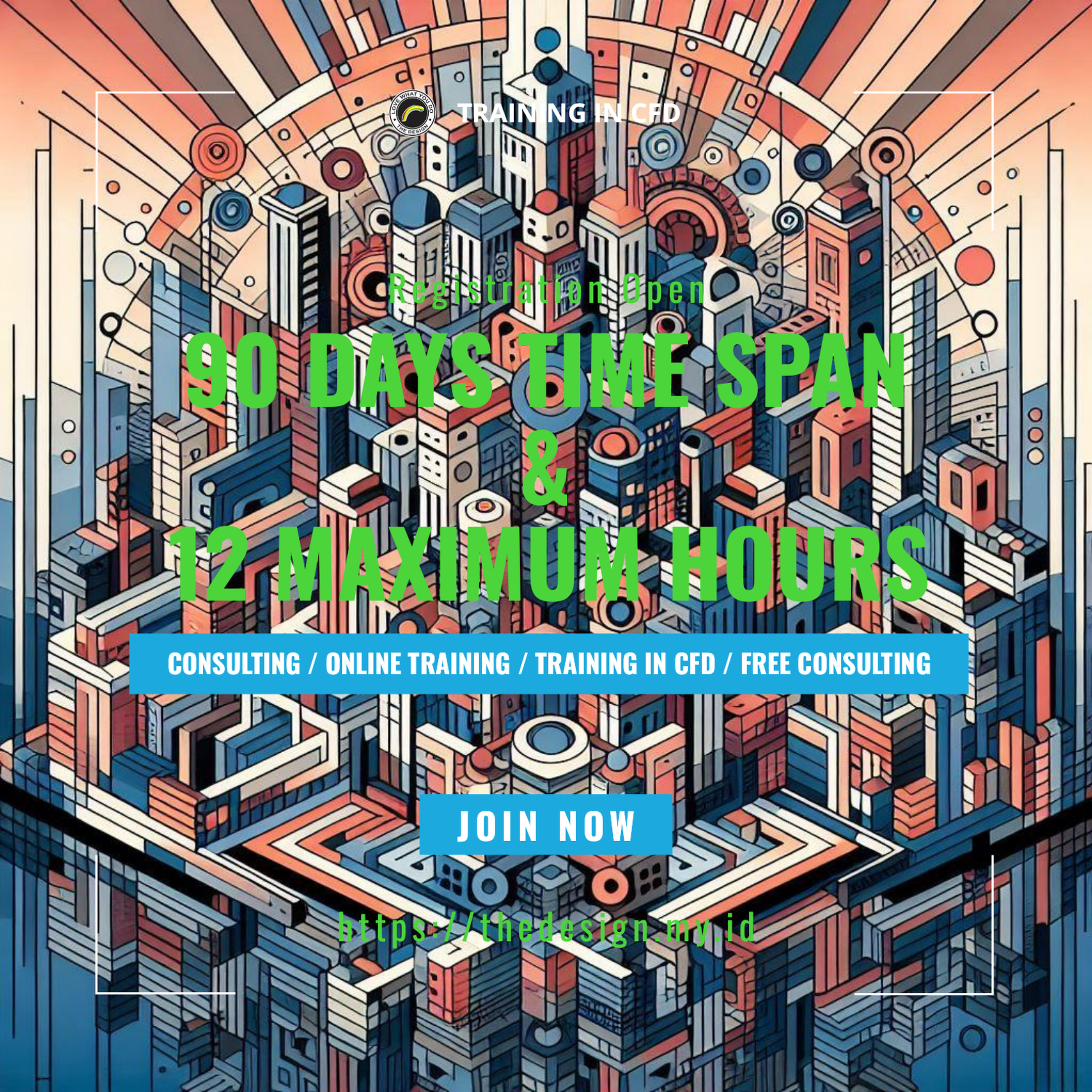 The Design - 90 Days Time Span & 12 Maximum Hours | Training in CFD