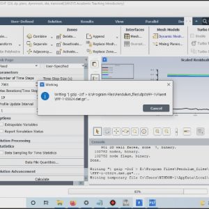 The Design - Scaled Residuals An Ocillating Pendulum Flow Using Dynamic Mesh [Part 3]