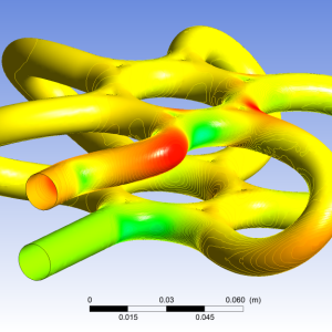 The Design - Ethylene Glycol + Water Liquid Through Star Shaped Radiator | Ansys CFX