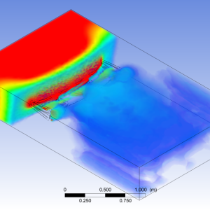The Design - Volume Rendering on Rear Spoiler McLaren 570S Car | Ansys CFX