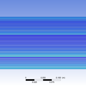 The Design - Ethylene Glycol + Water Liquid Through 2D Radiator | Ansys Fluent